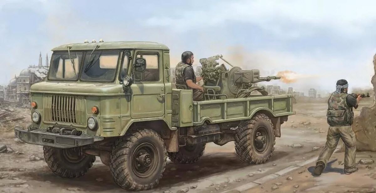 ГАЗ-66 с зенитной пушкой ЗУ-23-2