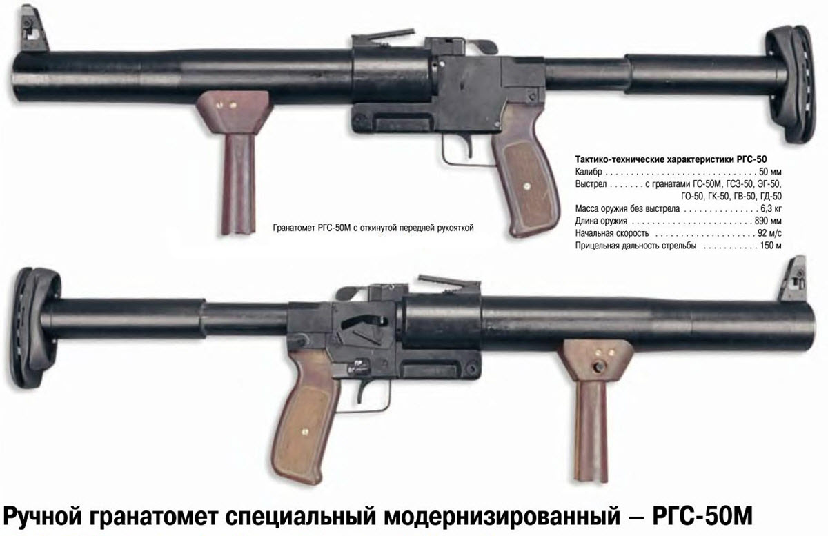 Ручной гранатомет специальный модифецированнный РГС-50М